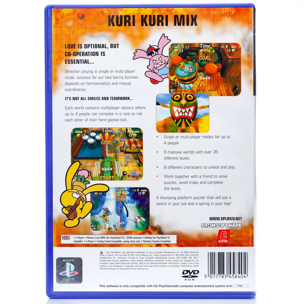 Kuri Kuri mix - PS2 spill - Retrospillkongen