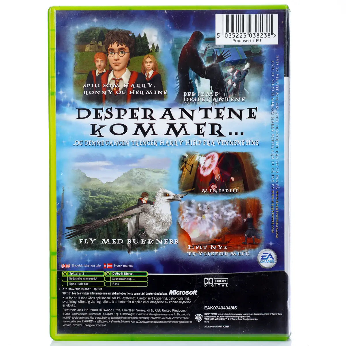 Harry Potter and the Prisoner of Azkaban - Xbox spill - Retrospillkongen