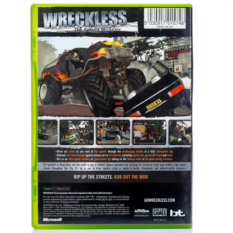 Wreckless: The Yakuza Missions - Xbox spill