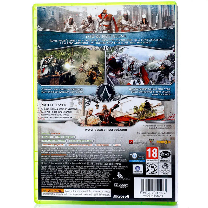 Assassin's Creed Brotherhood - Xbox 360 spill