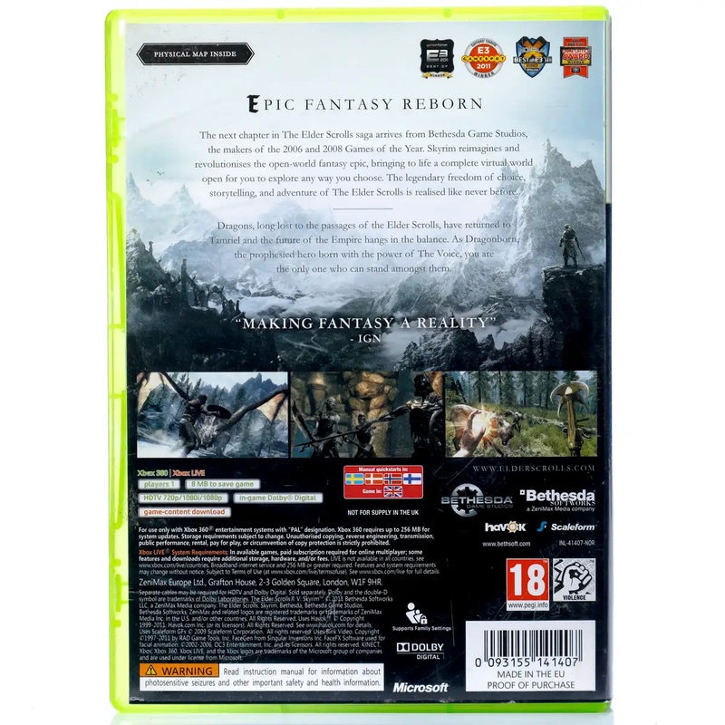 The Elder Scrolls V Skyrim - Xbox 360 spill