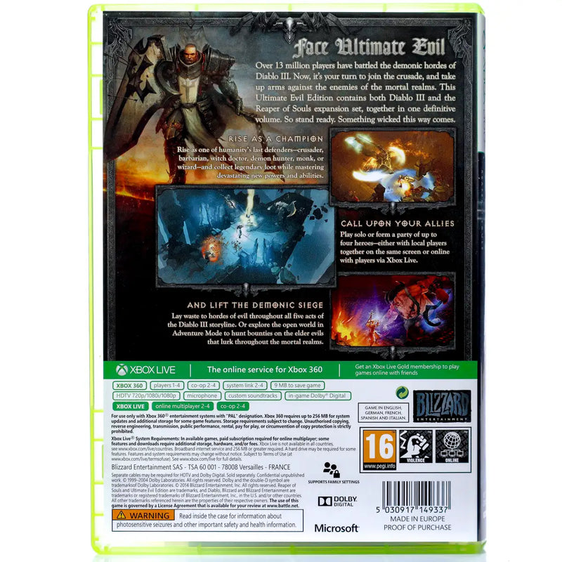 Diablo III: Reaper of Souls: Ultimate Evil Edition - Xbox 360 spill