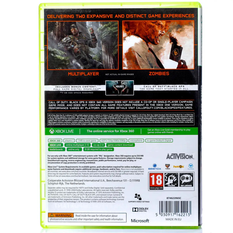 Call of Duty: Black Ops III - Xbox 360 spill