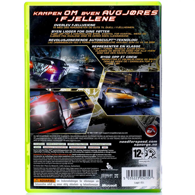 Need for Speed: Carbon - Xbox 360 spill