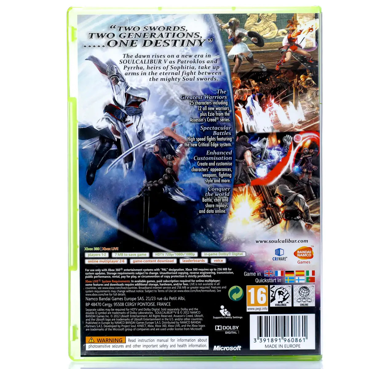 Soul Calibur V -Xbox 360 spill - Retrospillkongen