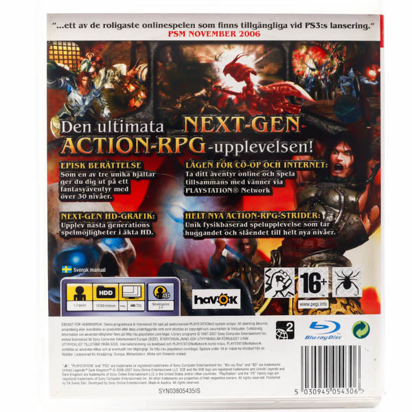 Untold Legends: Dark Kingdom - PS3 spill - Retrospillkongen
