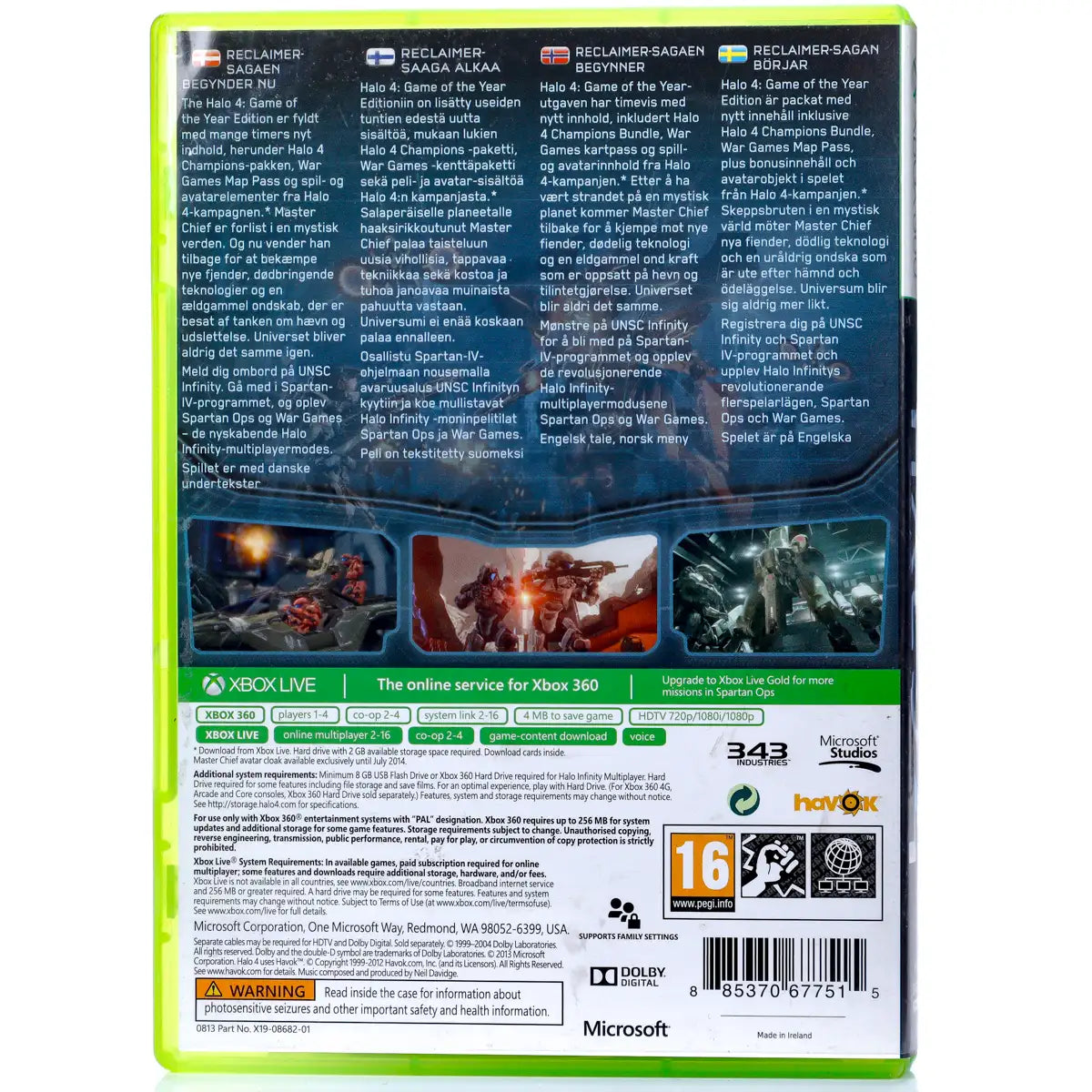 Halo 4 - Game of the Year edition - Xbox 360 spill - Retrospillkongen