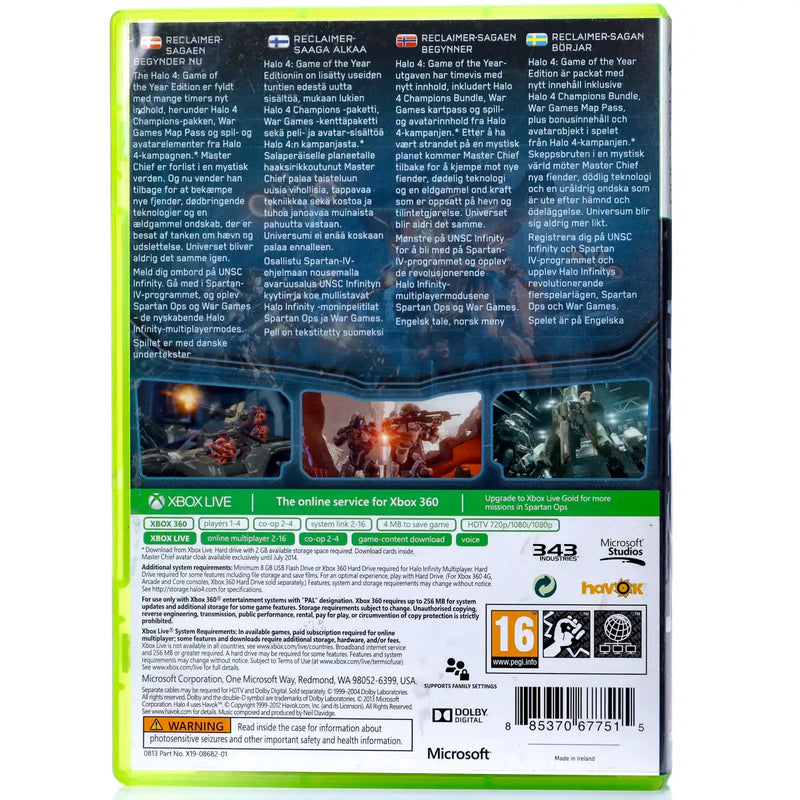 Halo 4 - Game of the Year edition - Xbox 360 spill