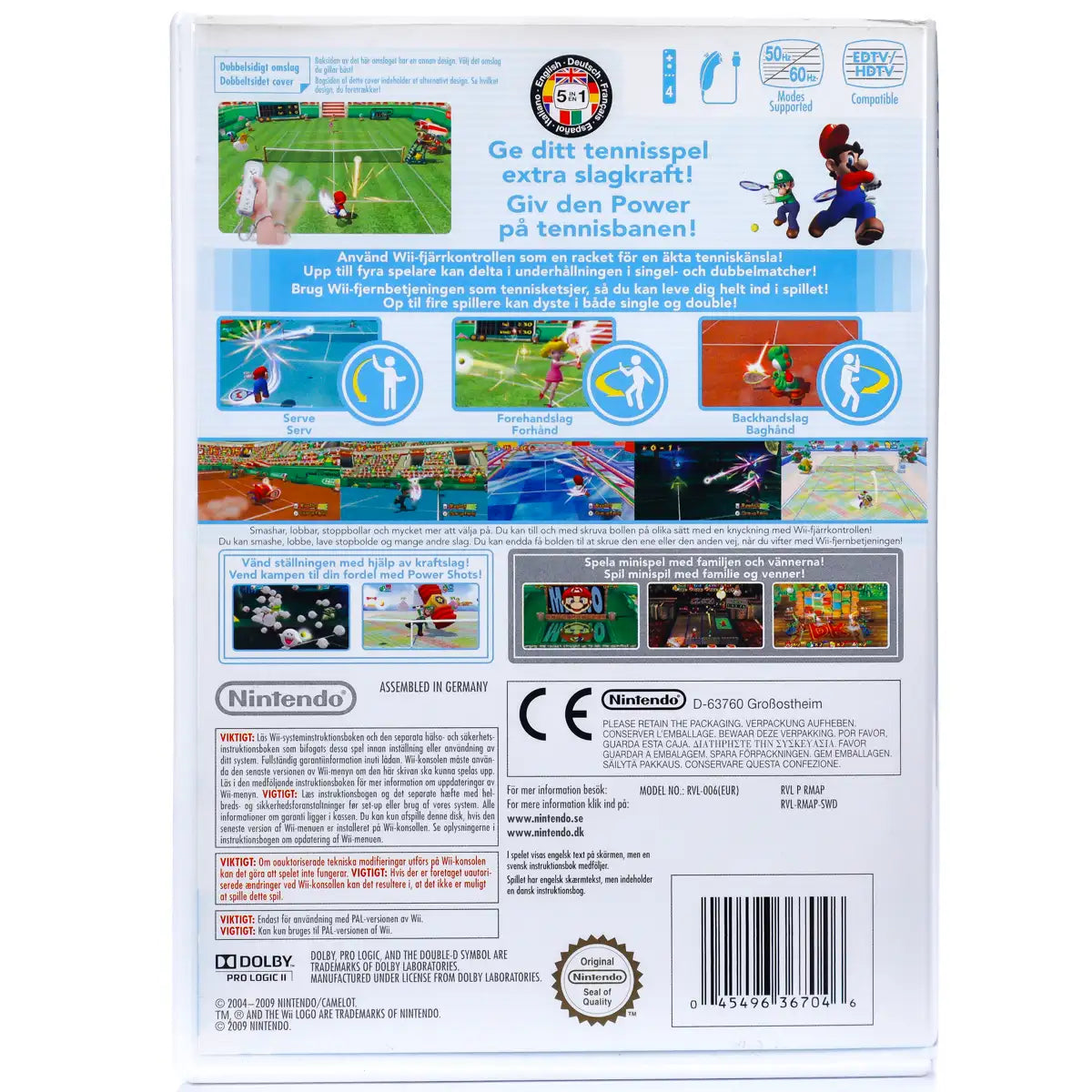 Mario Power Tennis - Wii spill - Retrospillkongen