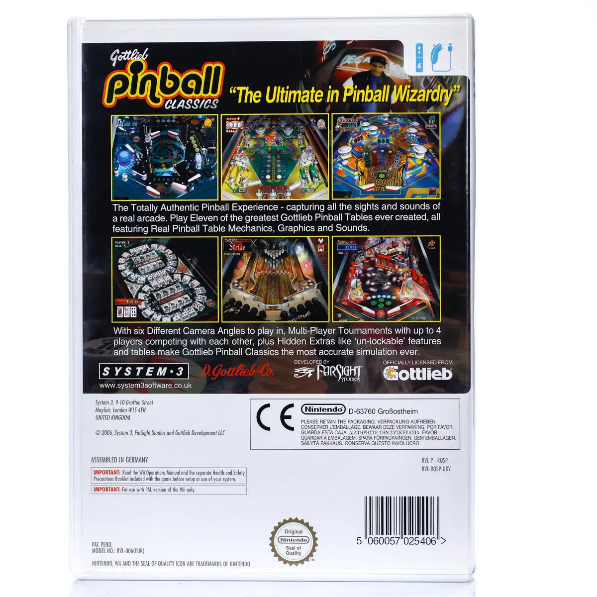 Gottlieb Pinball Classics - Wii Spill - Retrospillkongen