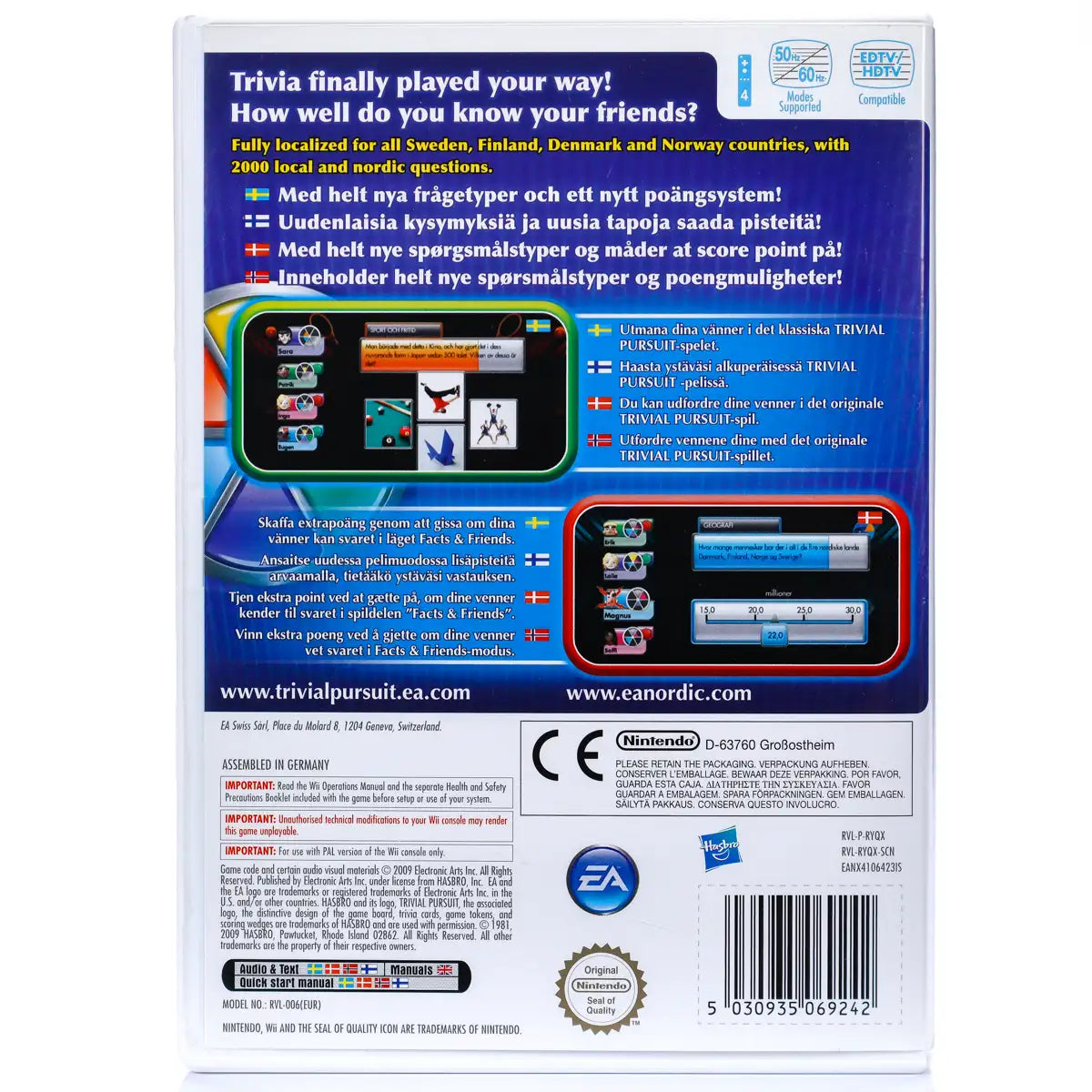 Trivial Pursuit - Wii spill - Retrospillkongen