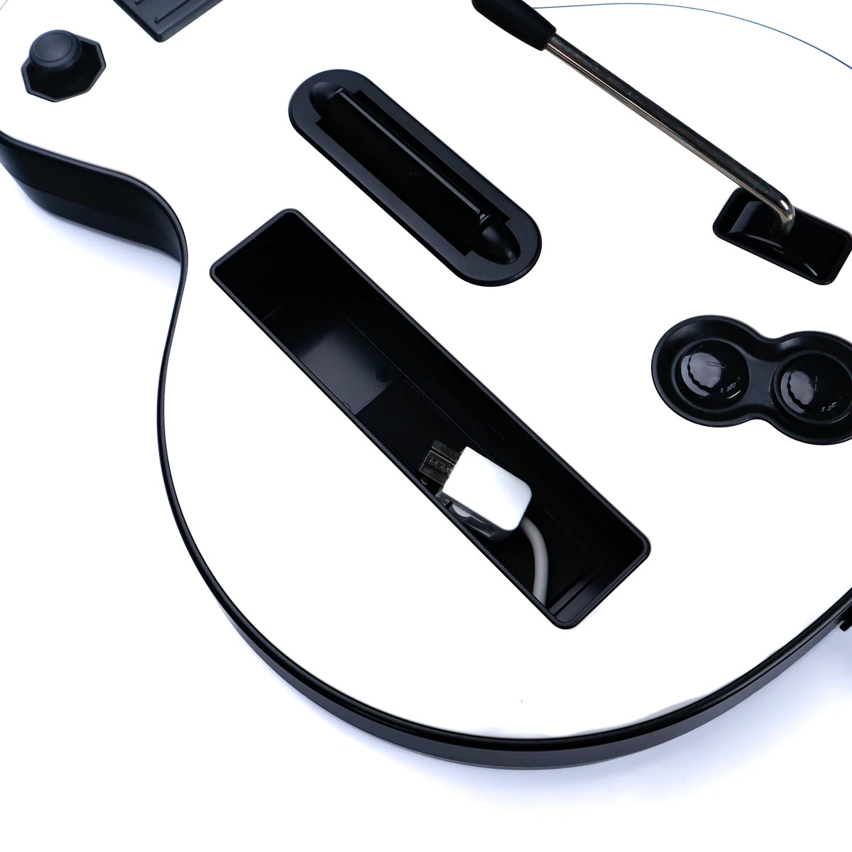 Guitar Hero Gibson Les Paul Hvit Nintendo Wii Gitar kontroller - Retrospillkongen