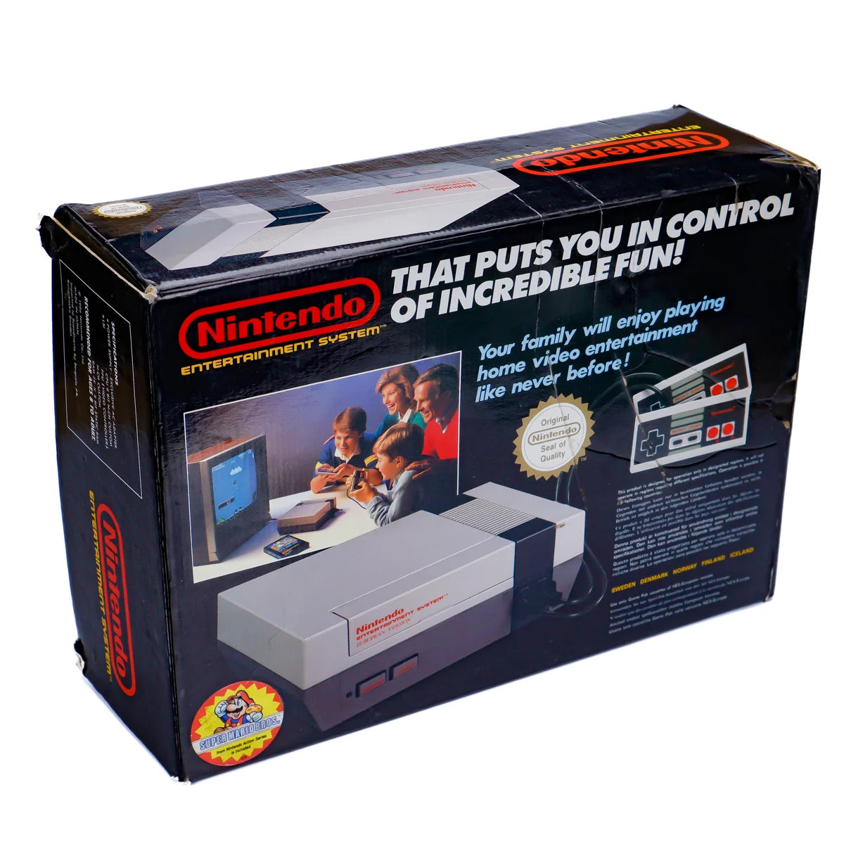 Nintendo Entertainment System Konsoll Pakke - NES 8-Bit I Eske - Retrospillkongen