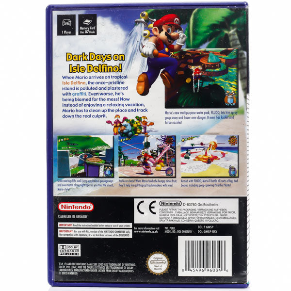 Super Mario Sunshine - GameCube spill - Retrospillkongen