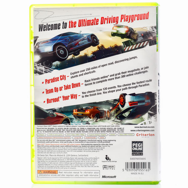 Burnout: Paradise - Xbox 360 spill - Retrospillkongen