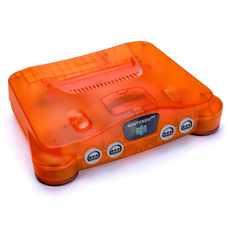 Nintendo 64 Funtastic Fire Orange Konsoll pakke