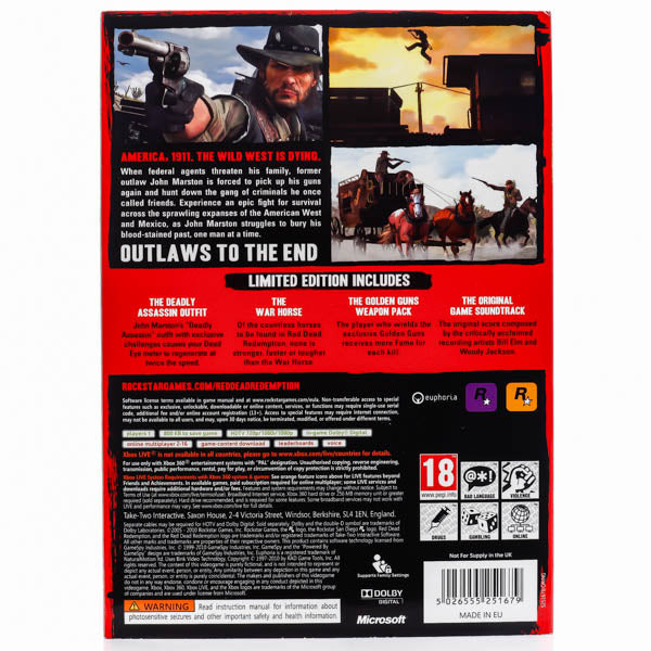 Red Dead Redemption Limited Edition - Xbox 360 spill (Forseglet) - Retrospillkongen