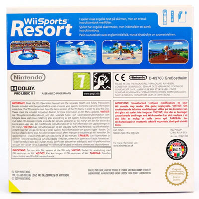 Wii Sport Resort - Wii spill (Papp cover) - Retrospillkongen