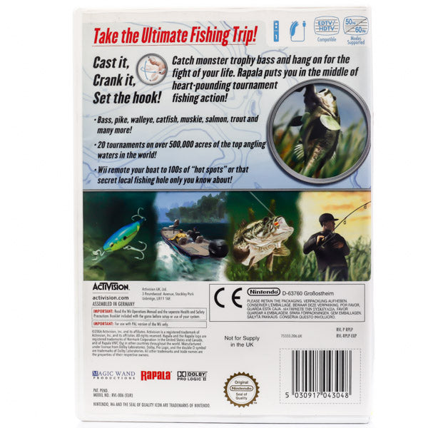 Rapala: Tournament Fishing - Wii spill - Retrospillkongen