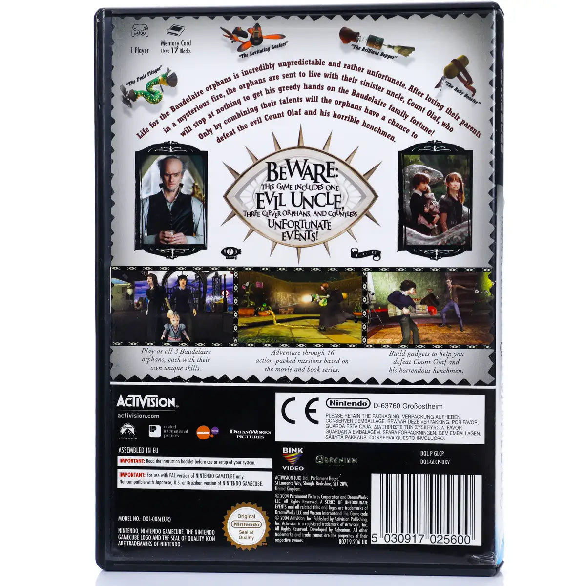 Lemony Snicket's A Series of Unfortunate Events - Gamecube spill - Retrospillkongen