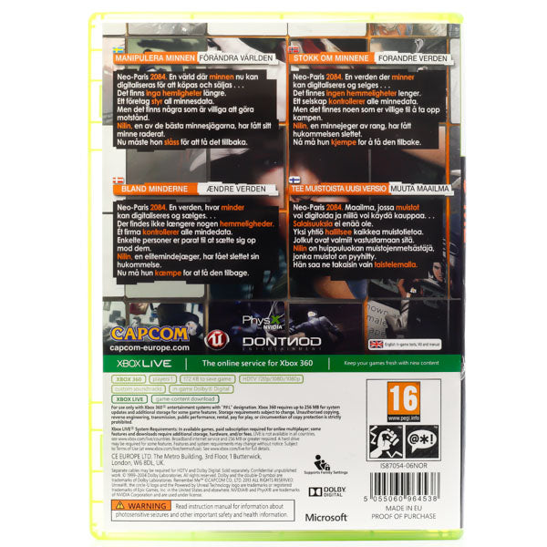 Remember Me - Xbox 360 spill - Retrospillkongen