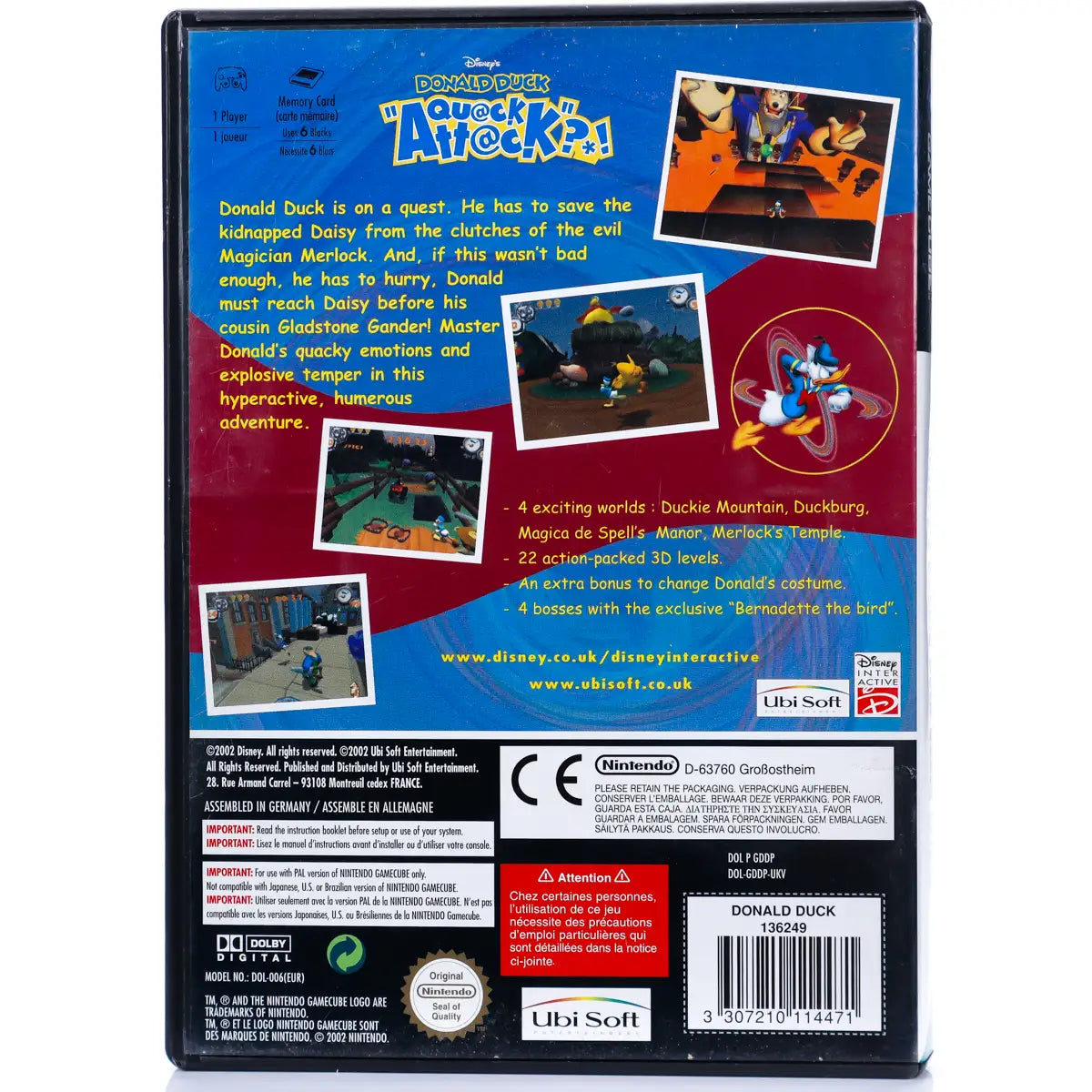 Disney's Donald Duck: Quack Attack - GameCube spill - Retrospillkongen