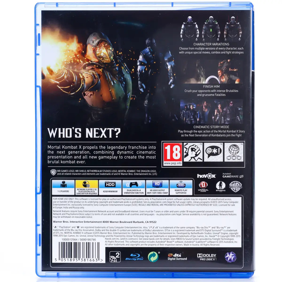 Mortal Kombat X - PS4 spill - Retrospillkongen