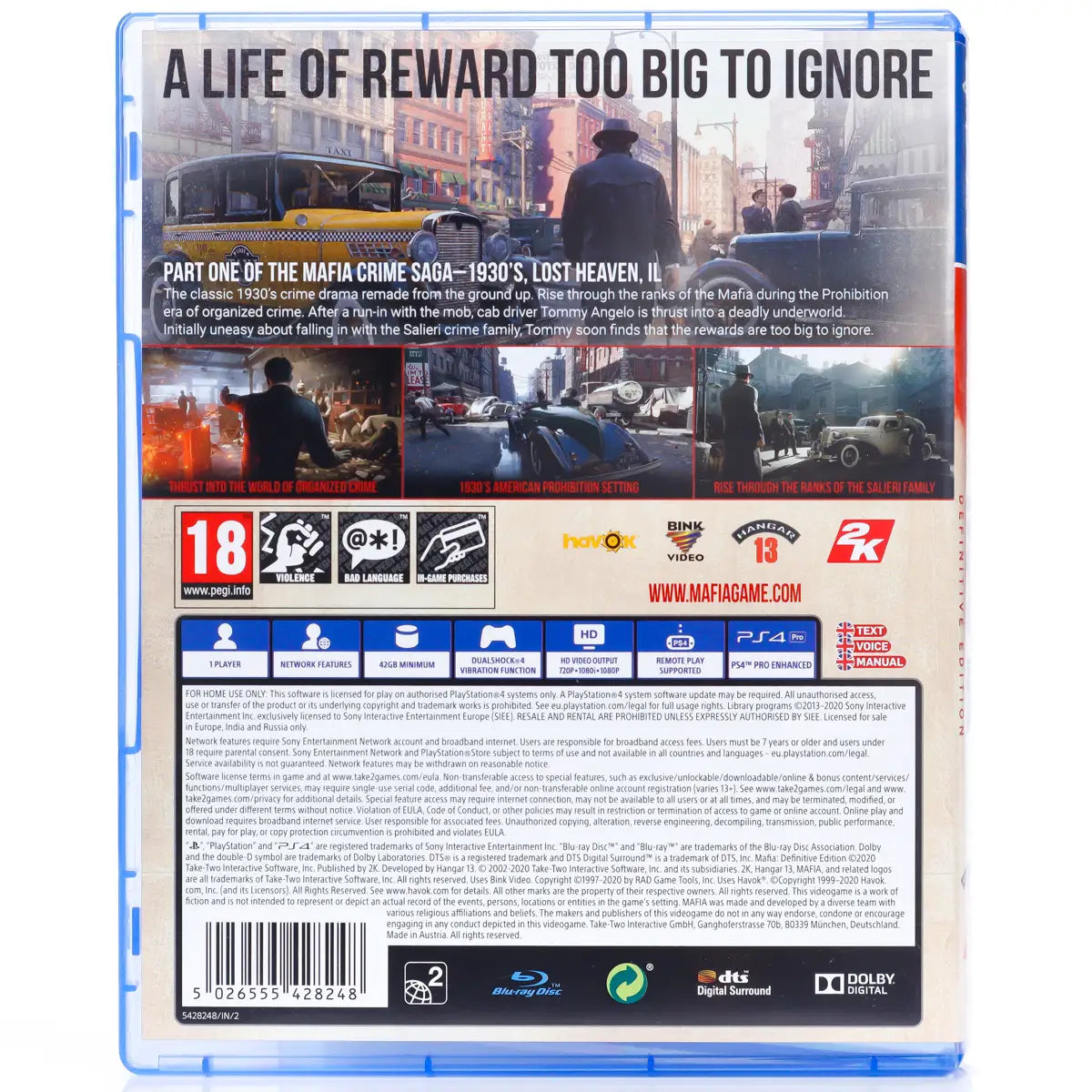 Mafia: Definitive Edition - PS4 spill - Retrospillkongen