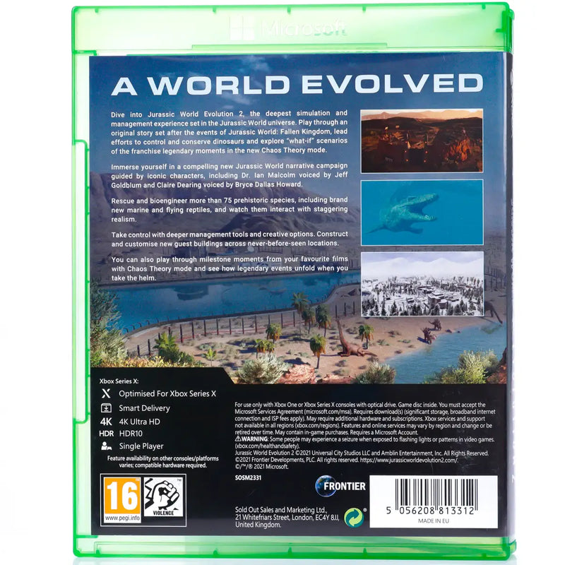 Jurassic World: Evolution 2 - Xbox One spill