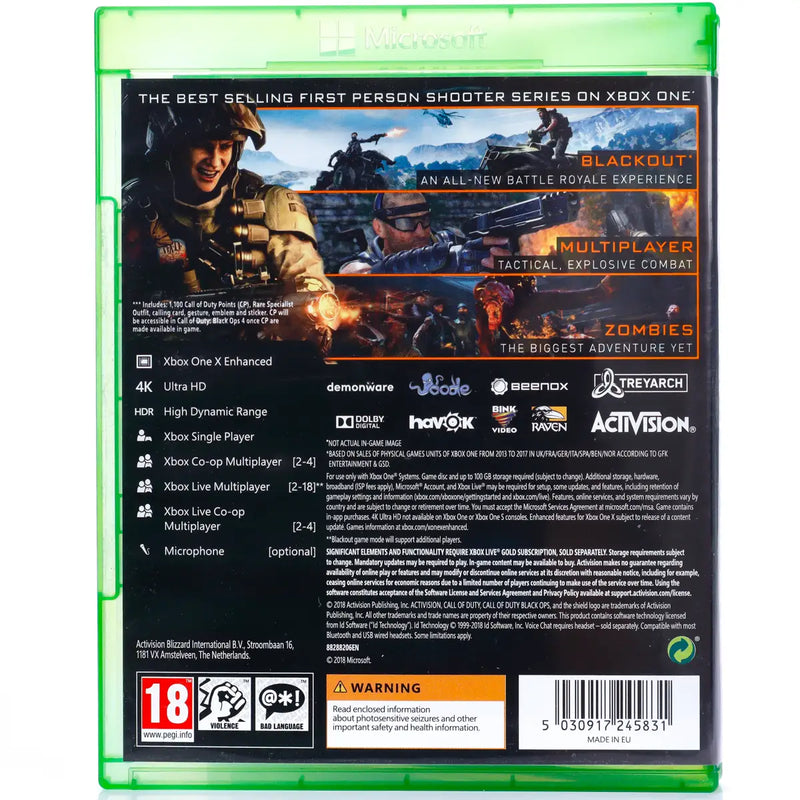 Call of Duty: Black Ops IIII (4) - Specialist Edition - Xbox One spill