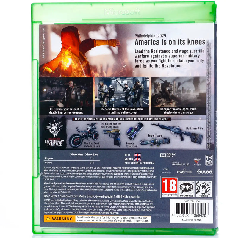 Homefront: The Revolution - Xbox One spill