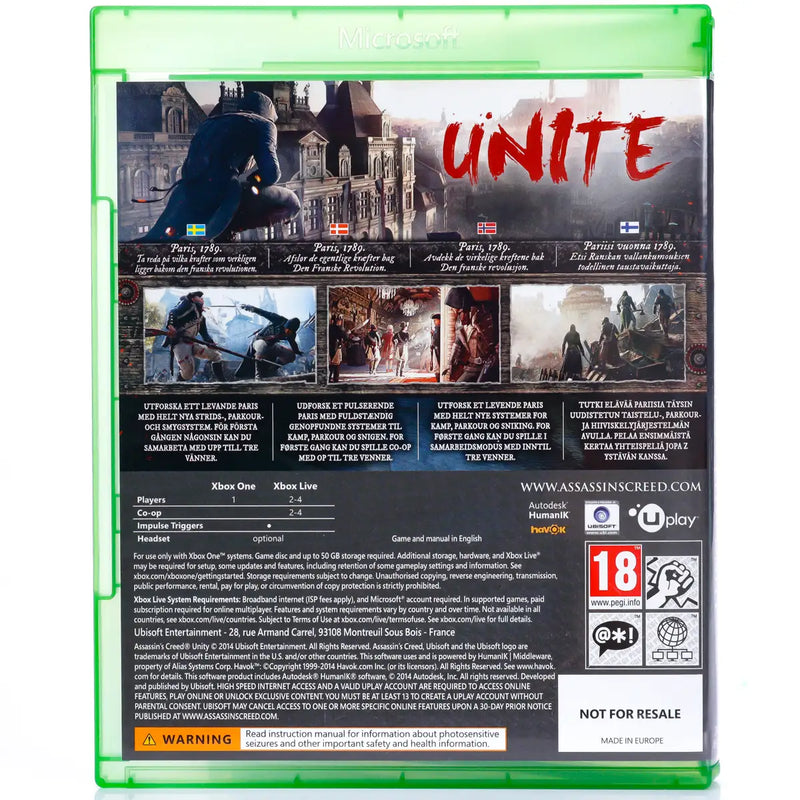 Assassin's Creed Unity - Xbox One spill