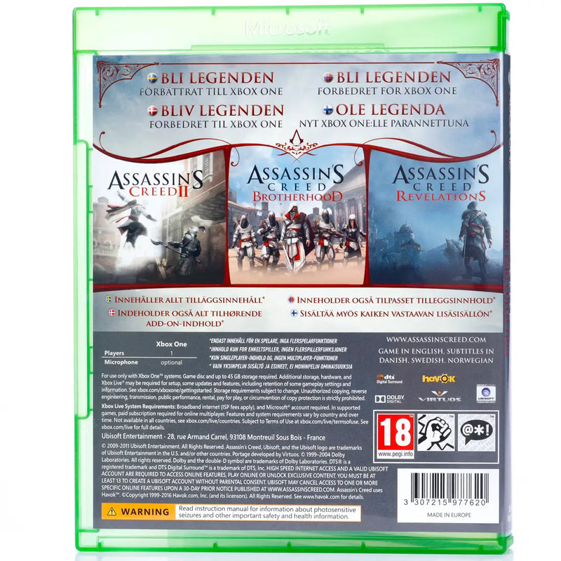 Assassin's Creed: The Ezio Collection - Xbox One spill