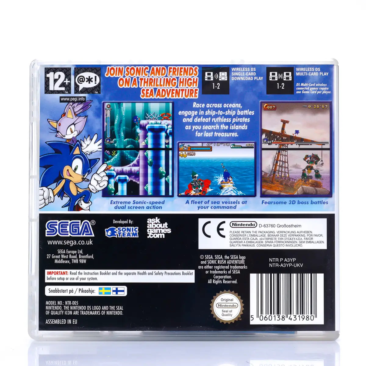 Sonic Rush Adventure - Nintendo DS spill - Retrospillkongen