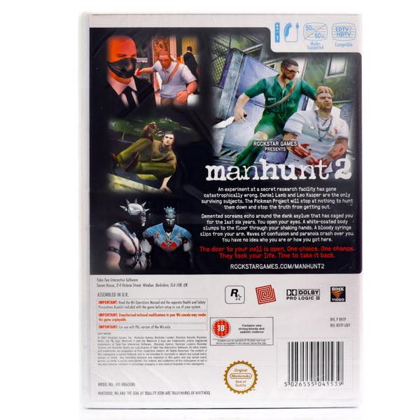 Manhunt 2 - Wii spill (Forseglet) - Retrospillkongen