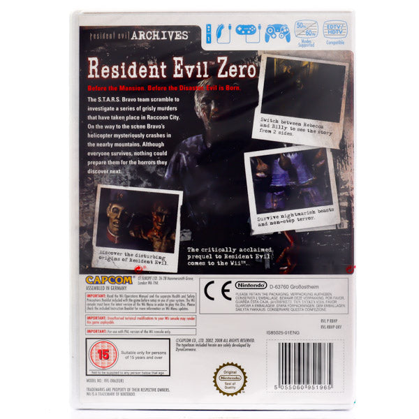 Resident Evil Zero 0 - Wii spill (Forseglet) - Retrospillkongen