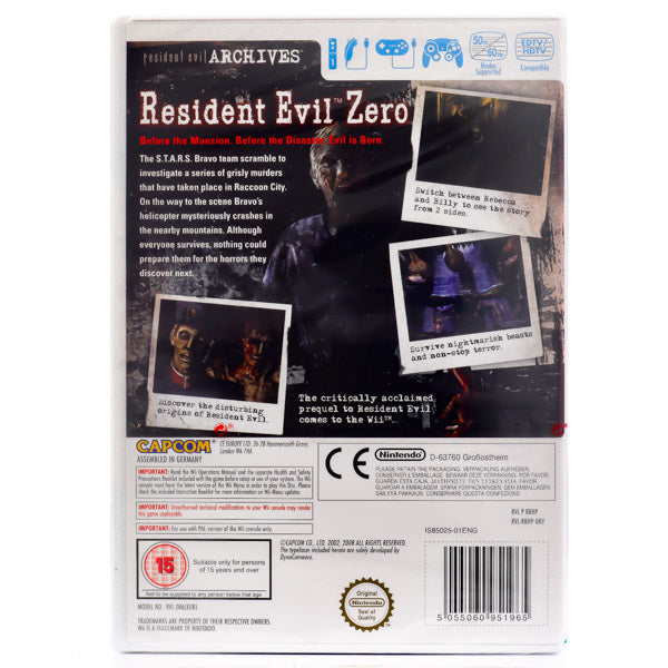 Resident Evil Zero 0 - Wii spill (Forseglet)