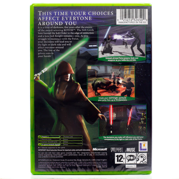 Star Wars: Knights of the Old Republic II - The Sith Lords - Xbox spill (Forseglet)