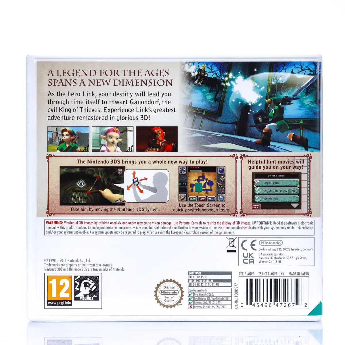 The Legend of Zelda Ocarina of Time 3D Select - Nintendo 3DS spill - Retrospillkongen