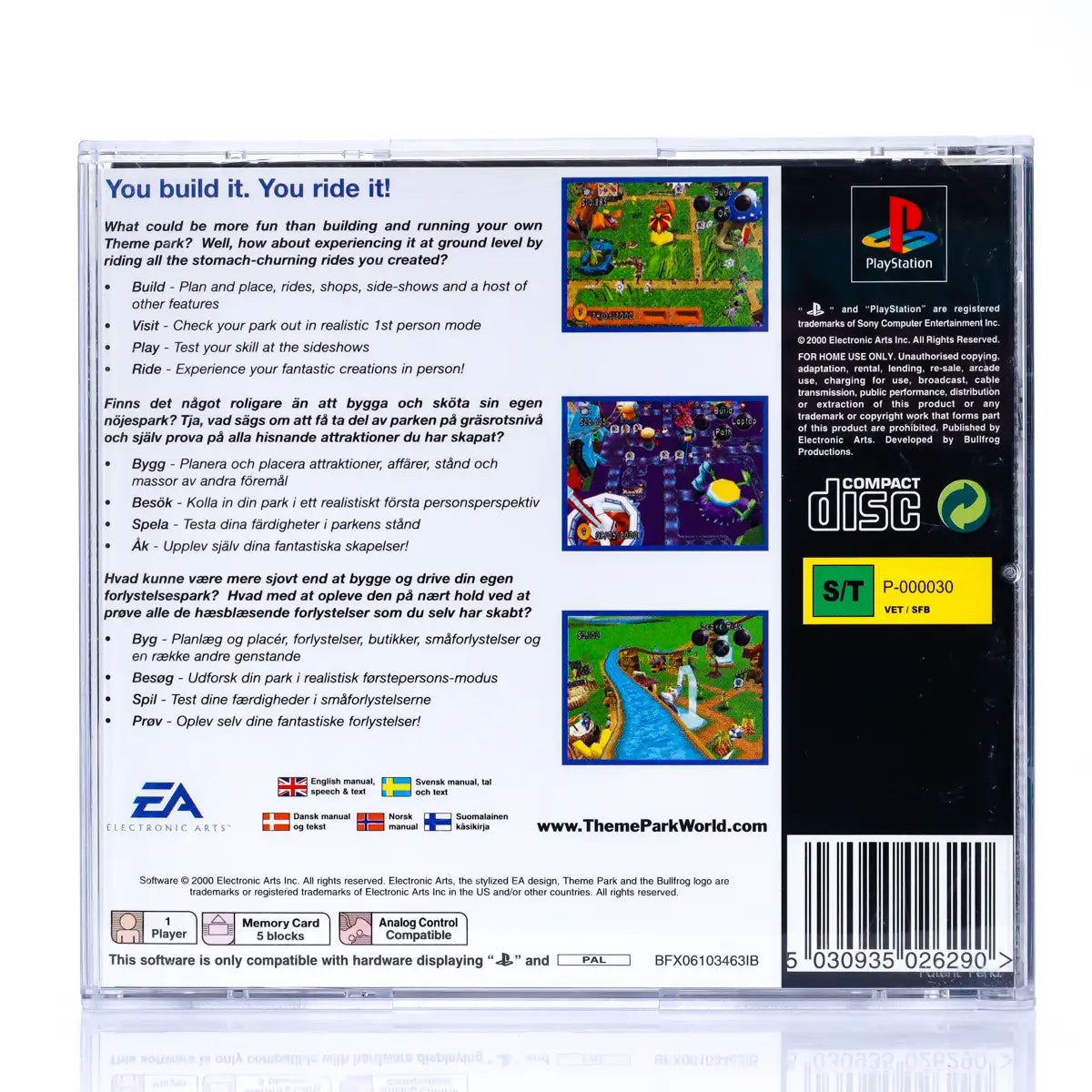 Theme Park World - PS1 spill - Retrospillkongen