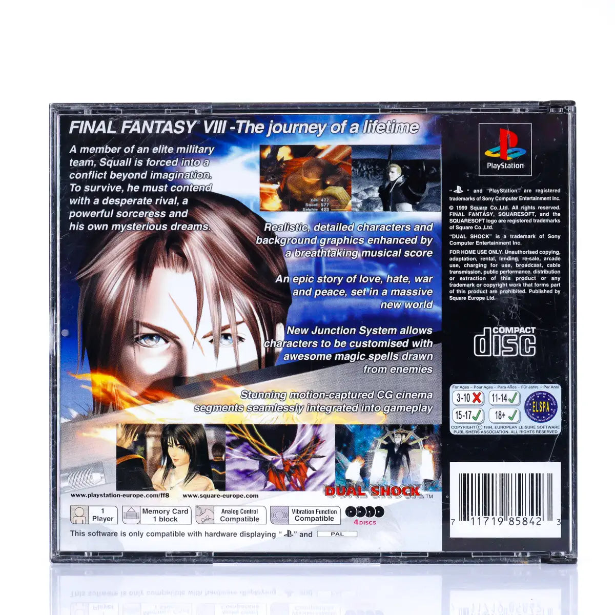 Final Fantasy VIII - PS1 spill - Retrospillkongen