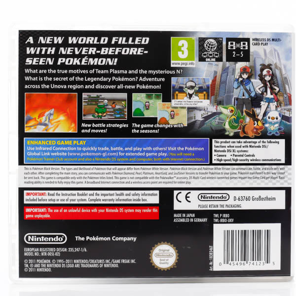 Pokemon Black Version - Nintendo DS spill - Retrospillkongen
