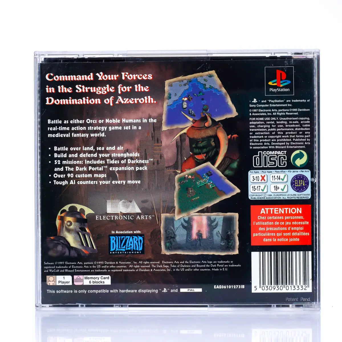 WarCraft II: The Dark Saga - PS1 spill - Retrospillkongen