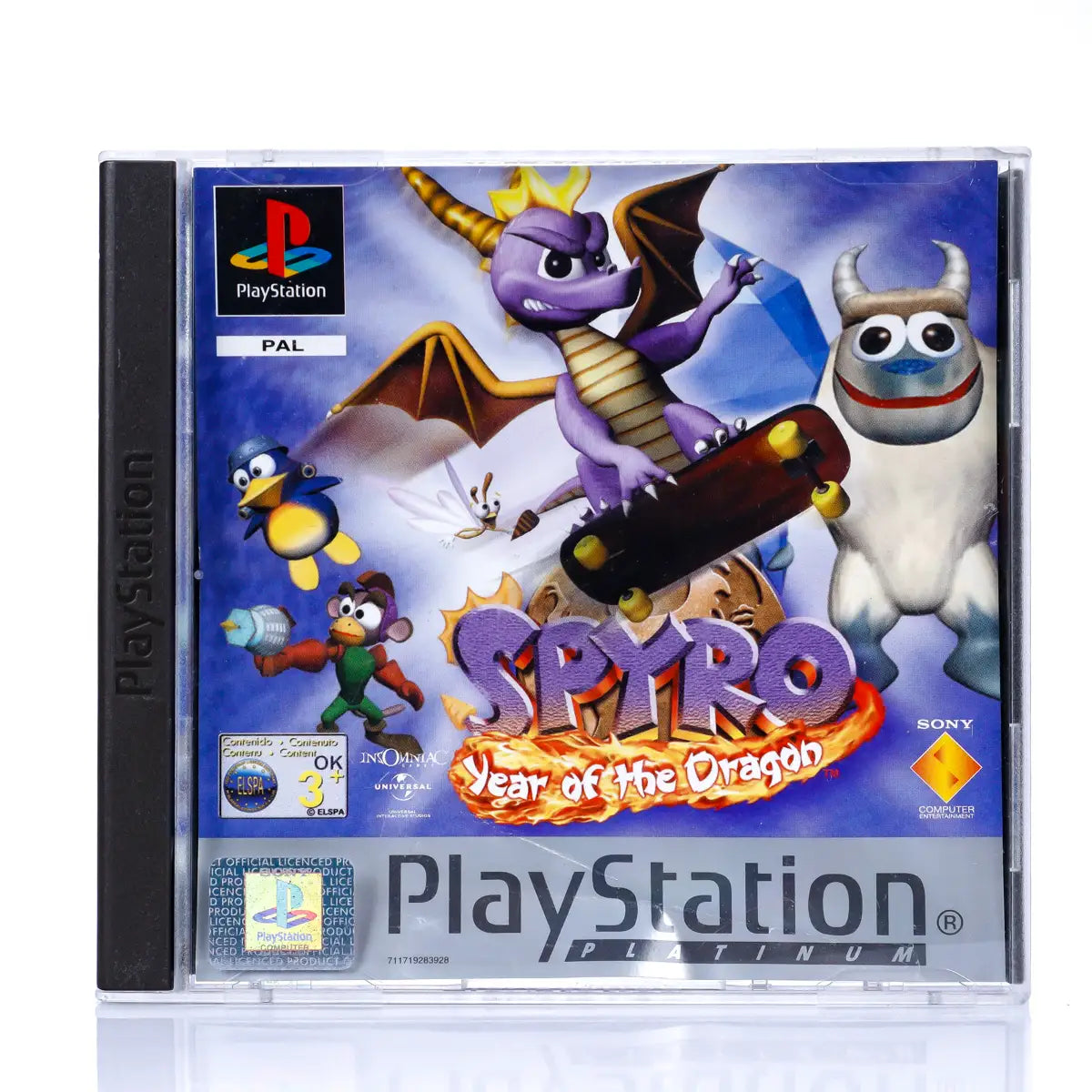 Spyro: Year of the Dragon - PS1 spill - Retrospillkongen