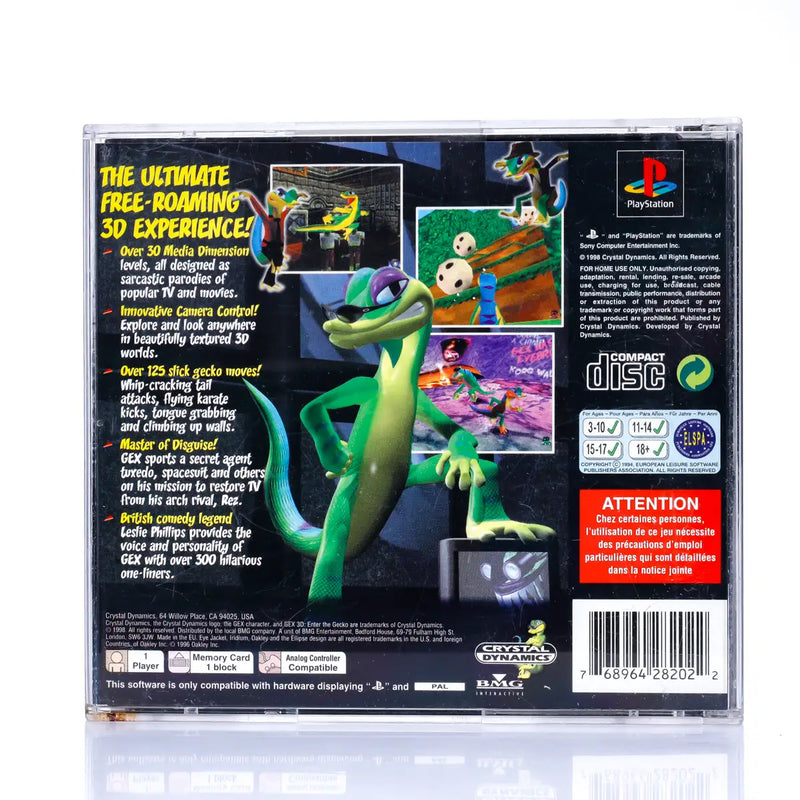 Gex 3D: Enter the Gecko - PS1 spill