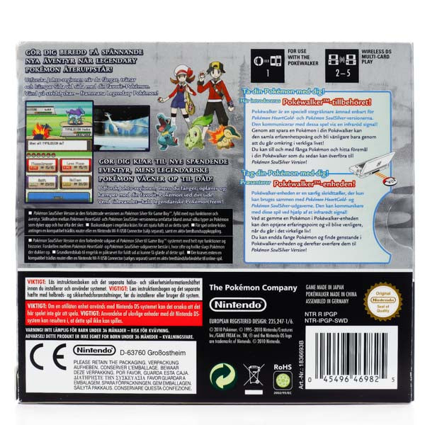Pokémon SoulSilver Version (Komplett m/pokewalker) - Nintendo DS spill - Retrospillkongen