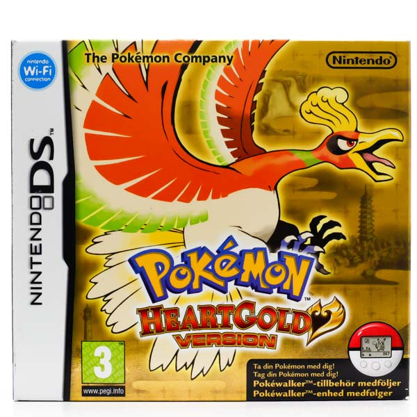 Pokémon HeartGold Version (Komplett m/pokewalker)  - Nintendo DS spill - Retrospillkongen