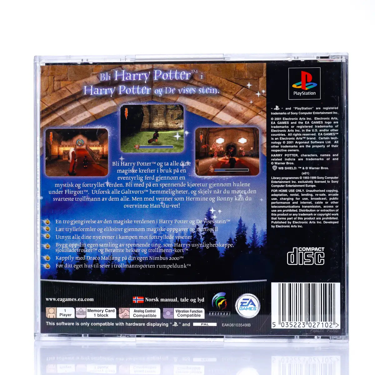 Harry Potter and the Philosopher's Stone - PS1 spill - Retrospillkongen