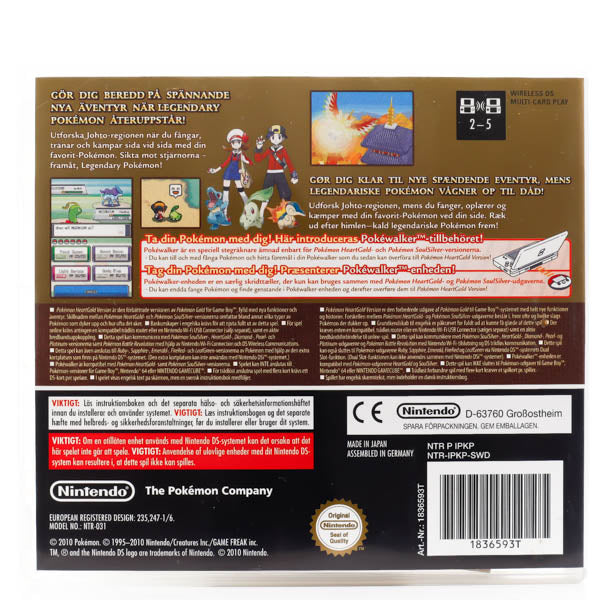 Pokémon HeartGold Version (Komplett m/pokewalker)  - Nintendo DS spill - Retrospillkongen