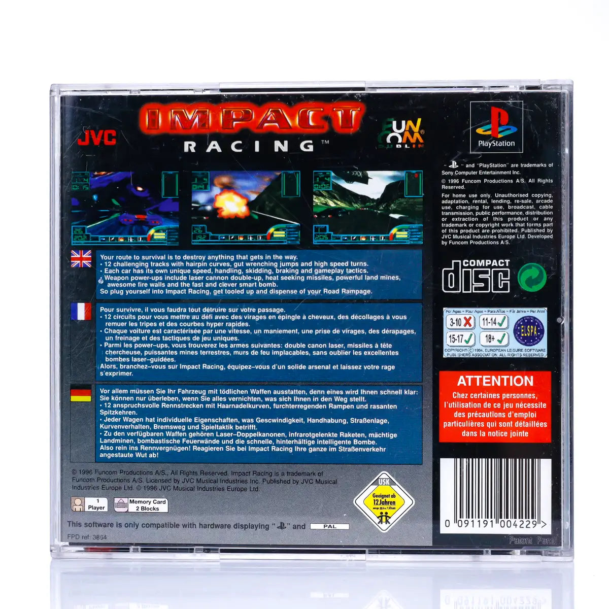 Impact Racing - PS1 spill - Retrospillkongen